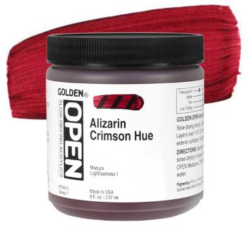 GOLDEN Open Acrylic Paints Alizarin Crimson Hue 8 oz