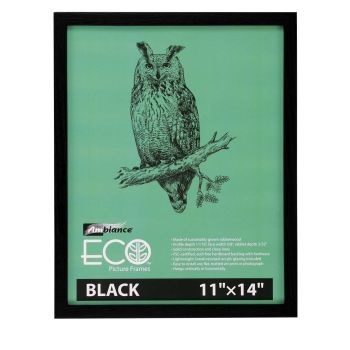 Ambiance Eco Rubberwood Frame - Black, 11" x 14" 