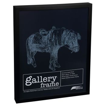 Ambiance Gallery Wood Frame Single 8x10" - Black