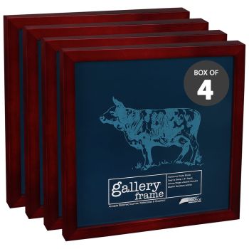 Ambiance Gallery Wood Frame - 12" x 12" Cherry, 1-1/2" Profile (Box of 4)