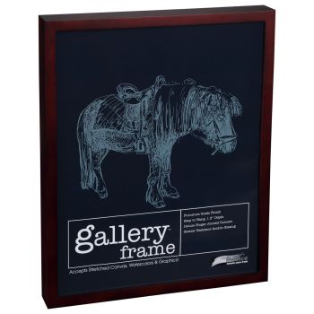 Ambiance Gallery Wood Frame - 18" x 24" Mahogany, 1-1/2" Profile (Single)