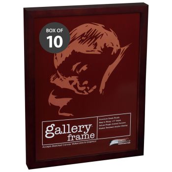 Ambiance Gallery Wood Frame - 16" x 20" Mahogany, 1-1/2" Profile (Without Glazing, Box of 10)
