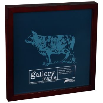 Ambiance Gallery Wood Frame - 12" x 12" Mahogany, 1-1/2" Profile (Single)