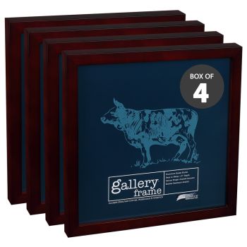 Ambiance Gallery Wood Frame - 12" x 12" Mahogany, 1-1/2" Profile (Box of 4)