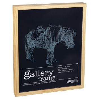 Ambiance Gallery Wood Frame - 12" x 24" Natural, 1-1/2" Profile (Single)
