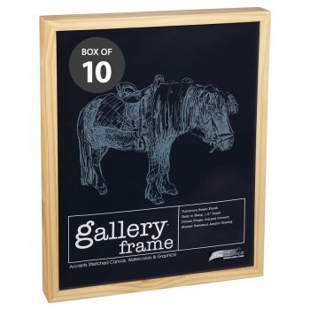 Ambiance Gallery Wood Frame - 16" x 20" Natural, 1-1/2" Profile (Without Glazing, Box of 10)