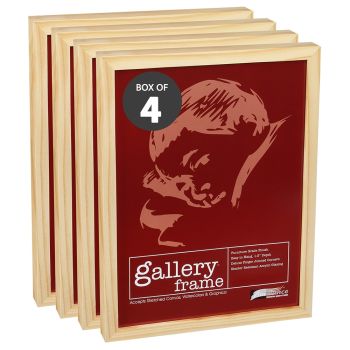 Ambiance Gallery Wood Frame - 20" x 24" Natural, 1-1/2" Profile (Box of 4)