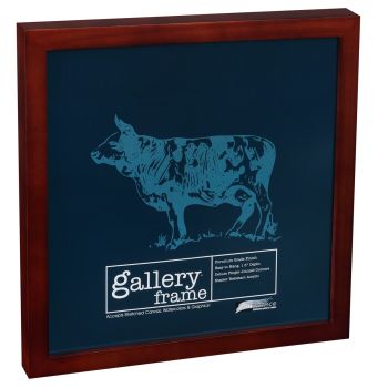 Ambiance Gallery Wood Frame 6"x6", Walnut 1-1/2" Deep