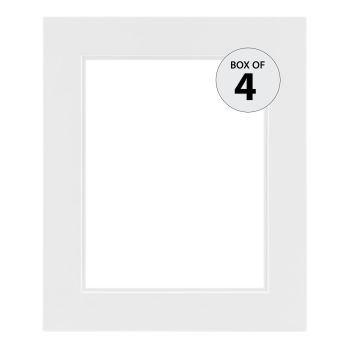 Ambiance Studio Frame White 11X14 Plexi Glazing Box of 4 