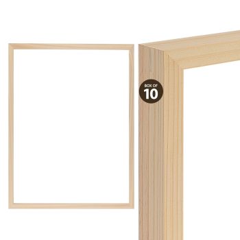 Ambiance Unfinished 18x24In Wood Gallery Frame, Box of 10 