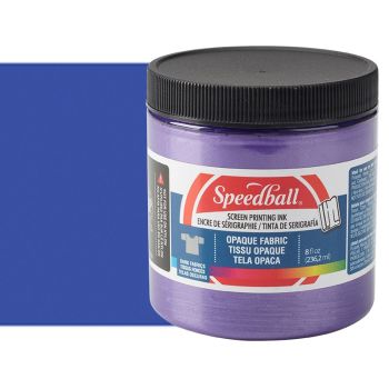 Speedball Opaque Fabric Screen Printing Ink 8 oz Jar - Amethyst