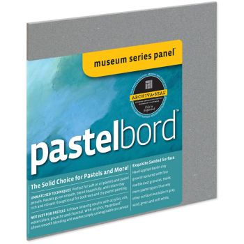 Ampersand Museum Series Pastelbord Single Board 6x6" - Grey