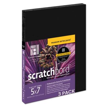 Ampersand Museum Series Scratchbord 5" x 7" (Pack of 3)