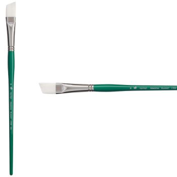 Princeton Summit Series 6100 Synthetic Brush - Angle Bright, Long Handle, Size 10