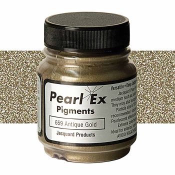 Jacquard Pearl Ex Powdered Pigment - Antique Gold .75oz 