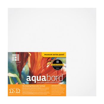 Ampersand Museum Series Aquabord 1/8" Flat Panel 12" x 12" 