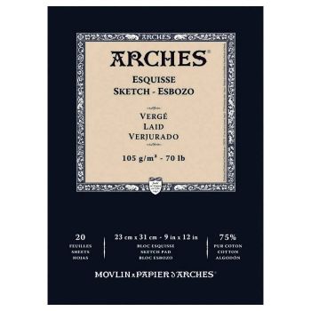 Arches 100% Cotton Sketch Paper Pads Esquisse