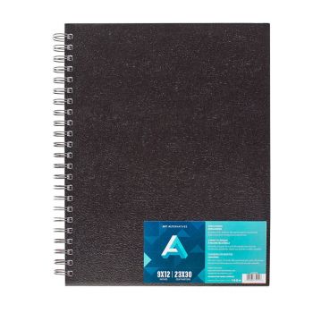 Art Alternatives 9x12" Double Wire Spiral-Bound Sketchbook 80 sheets - 75lb