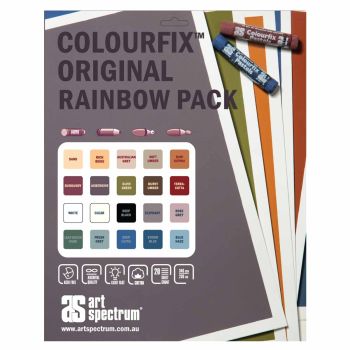 Colourfix Fine Tooth Pastel Paper Rainbow Colors 20-Pack 19.5x27.5"