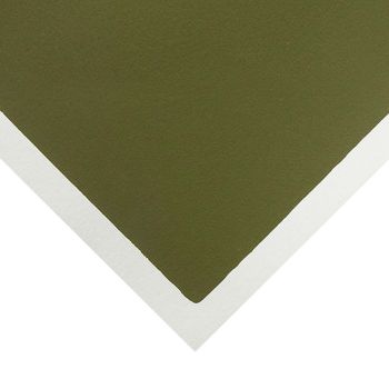 Colourfix Medium Tooth Pastel Paper - Olive Green, 9-1/2" x 12-1/2" (10 Sheet Pack)