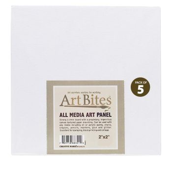 ArtBites Canvas Textured 2x2" Boards 5-pack 