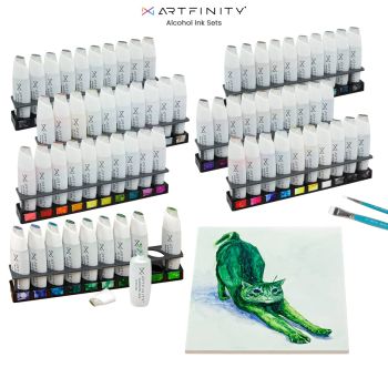 Create mesmerizing effects with the Artfinity Alcohol Ink Sets