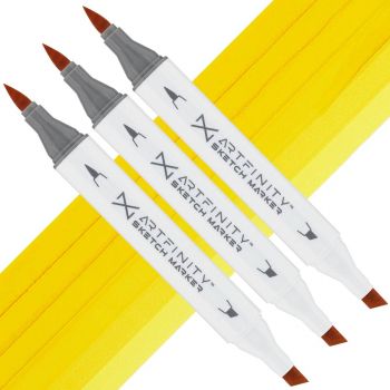 Artfinity Sketch Marker - Primary Yellow, Box of 3