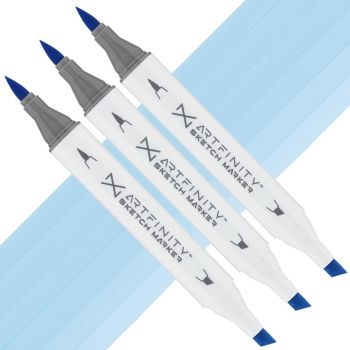 Artfinity Sketch Marker - Light Cerulean Blue B4-2, Box of 3