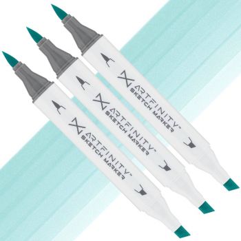 Artfinity Sketch Marker - Teal Blue BG1-2, Box of 3