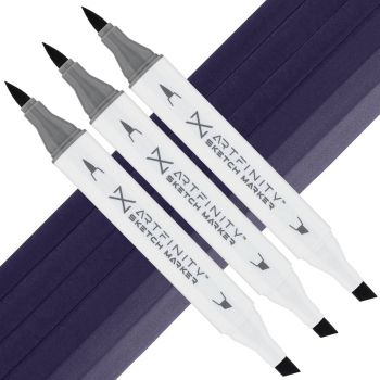 Artfinity Sketch Marker - Greyish Violet BV7-6, Box of 3