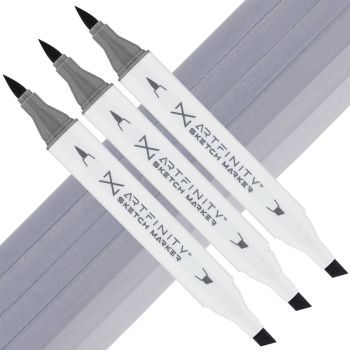 Artfinity Sketch Marker - Pewter BV9-3, Box of 3