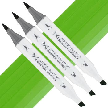 Artfinity Sketch Marker - Leaf Green G1-6, Box of 3