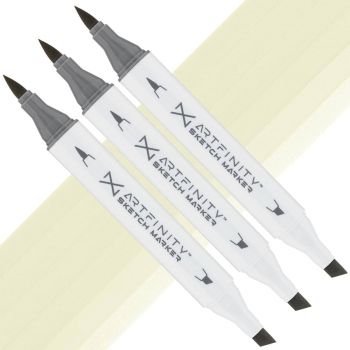 Artfinity Sketch Marker - Wax White G8-1, Box of 3