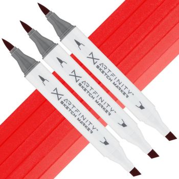 Artfinity Sketch Marker - Lipstick Red R1-7, Box of 3