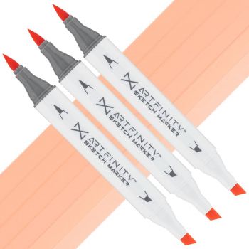 Artfinity Sketch Marker - Salmon Pink R8-3, Box of 3