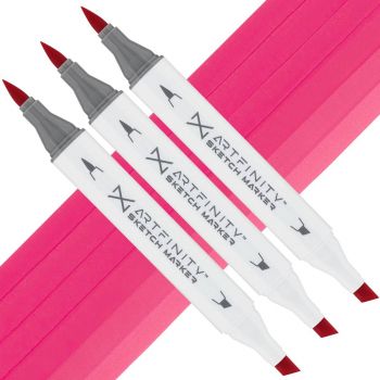 Artfinity Sketch Marker - Scarlet Lake RV3-6, Box of 3