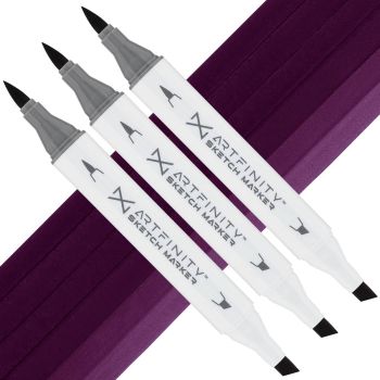 Artfinity Sketch Marker - Dark Purple V4-7, Box of 3