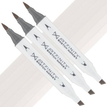 Artfinity Sketch Marker - Warm Grey 1 WG1, Box of 3