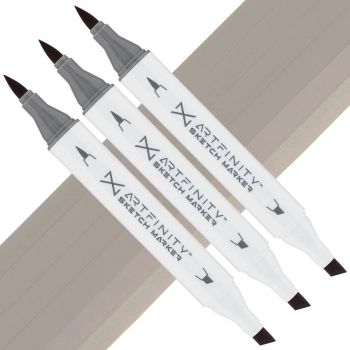 Artfinity Sketch Marker - Warm Grey 3 WG3, Box of 3