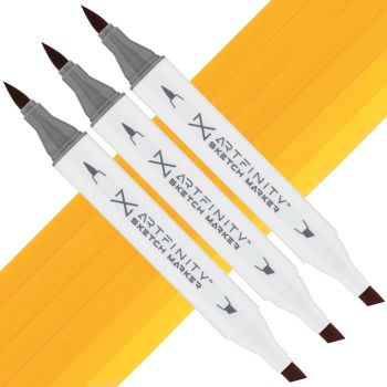 Artfinity Sketch Marker - Yellow Orange Y4-4, Box of 3