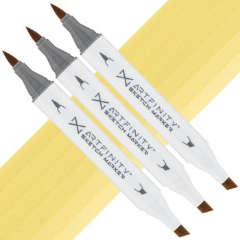 Artfinity Sketch Marker - French Vanilla Y6-3, Box of 3