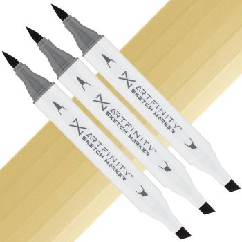 Artfinity Sketch Marker - Sahara Yellow Y7-4, Box of 3