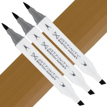 Artfinity Sketch Marker - Sepia Y8-6, Box of 3