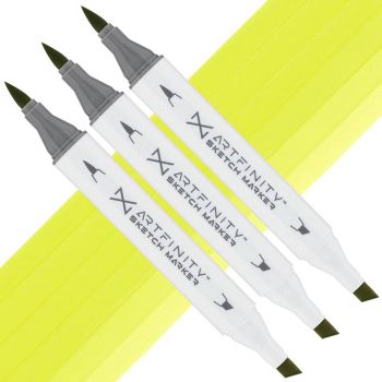 Artfinity Sketch Marker - Poison Light YG3-3, Box of 3