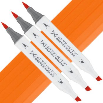 Artfinity Sketch Marker - Cadmium Orange YR1-4, Box of 3