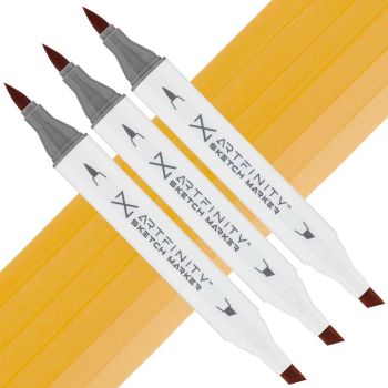 Artfinity Sketch Marker - Burnt Ochre YR4-3, Box of 3