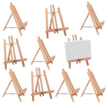 Artistry Display Easel Beech Small 10 Pack 7.5"w x 11"h