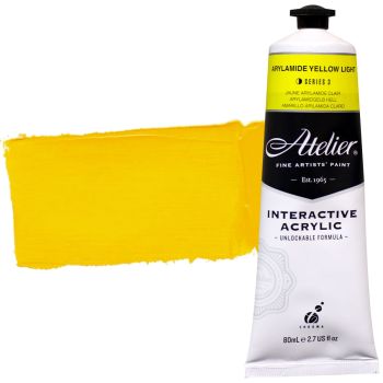 Chroma Atelier Interactive Artists Acrylic Arylamide Yellow Light 80 ml