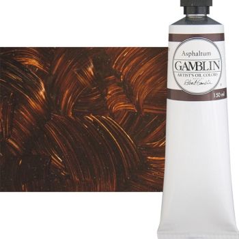 Gamblin Artist's Oil Color 150 ml Tube - Asphaltum
