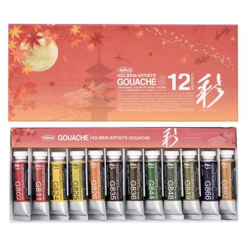 Holbein Irodori Gouache 15 ml Set of 12 Autumn Colors